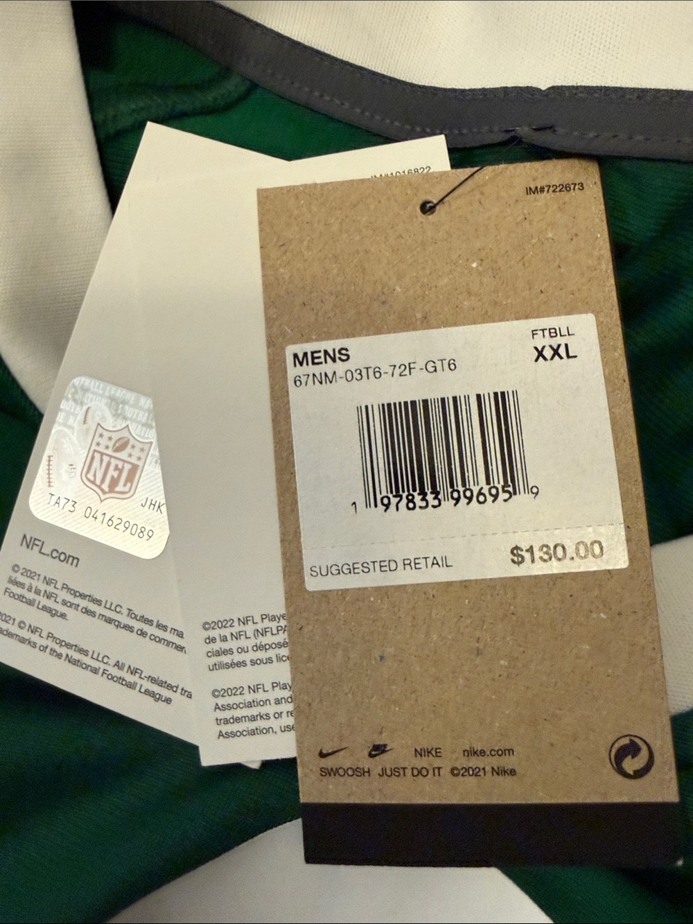 Ahmad Sauce Gardner New York Jets Nike Game Jersey - Legacy Green - Picture 7 of 8